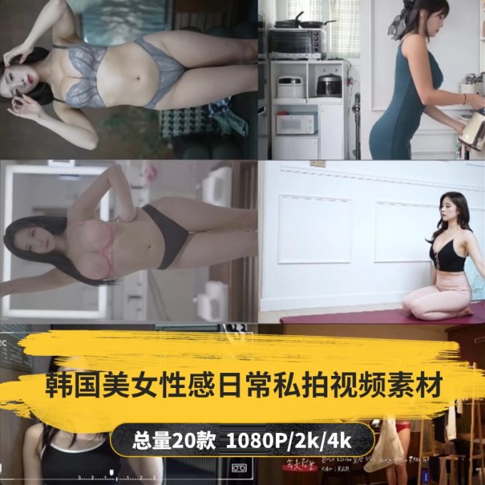 【20款】韩国美女性感日常私拍视频素材